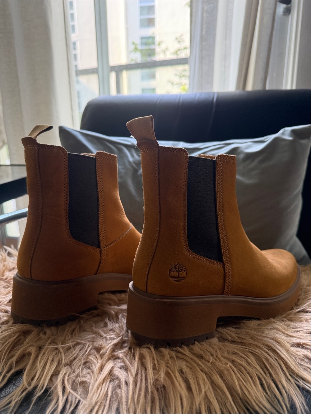 Timberland Tan Chelsea Lug Boots - Picture 5 of 5